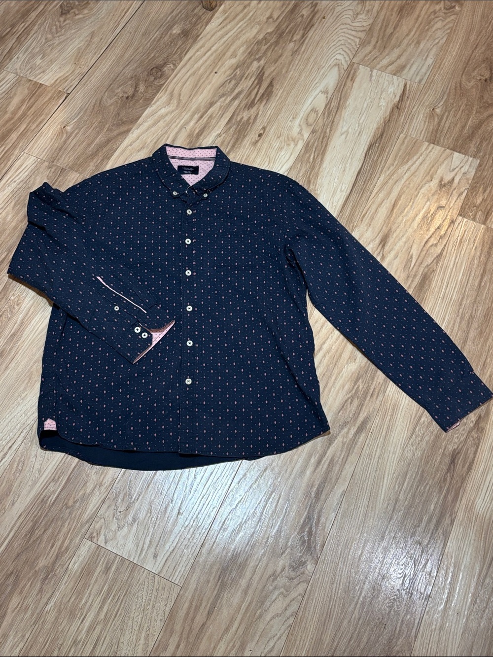 Level Ten Men’s Modern XL Navy Long Sleeve 100% cotton